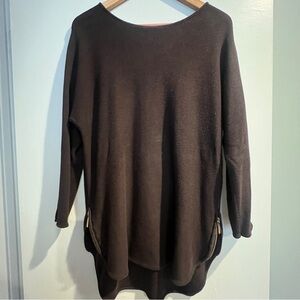 Michael Kors Chocolate Tunic with Gold Accent- Medium